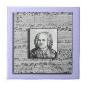 Bach Baroque Music Ceramic Tile Tegeltje (Voorkant)