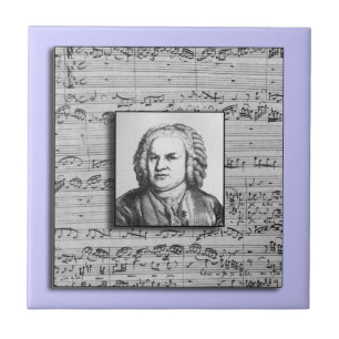 Bach Baroque Music Ceramic Tile Tegeltje