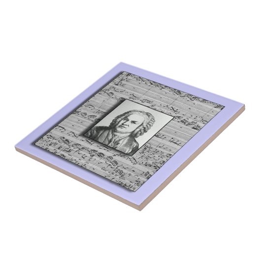Bach Baroque Music Ceramic Tile Tegeltje (Zijkant)
