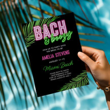Bach & Boozy Neon Groen & Roze Tropisch weekend