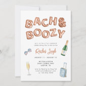 Bach & Boozy Roos Gold Bachelorette Weekend Kaart (Voorkant)