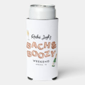 Bach & Boozy Rose Goud Afscheid Van De Meisjes Wee Seltzer Blikjeskoeler (Seltzer Achterkant)