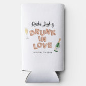 Bach & Boozy Rose Goud Bachelorette Weekend Seltzer Blikjeskoeler (Achterkant)