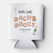 Bach & Boozy Roze Gouden Meisjesuitje Weekend Blikjeskoeler (Voorkant)