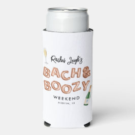 Bach & Boozy Roze Gouden Meisjesweekend Seltzer Blikjeskoeler