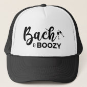 Bach & Boozy Trucker Hoed voor Bachelorette Feestj Trucker Pet (Voorkant)