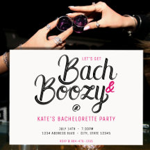Bach & Boozy Wit & Roze vrijgezellenfeest