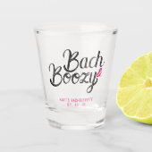 Bach & Boozy Zwart & Roze Meisjesuitje Shot Glas (Voorkant)