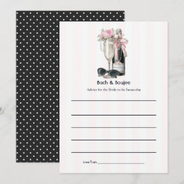 Bach & Boujee Chic Bruidsmeisje Advieskaart