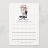 Bach & Boujee Chic Bruidsmeisje Advieskaart (Voorkant)