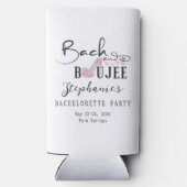 Bach & Boujee Diamanten Bachelorette Glamour & Gla Seltzer Blikjeskoeler (Achterkant)