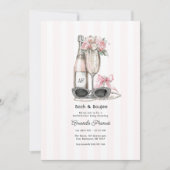 Bach & Boujee Monogram Chic Meisjesuitje Kaart (Voorkant)