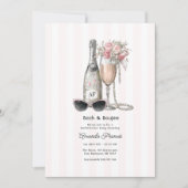 Bach & Boujee Monogram Meisjesweekend Afscheid van Kaart (Voorkant)