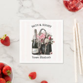 Bach & Boujee Persoonlijk Team Bruid Bachelorette Servet (Insitu)