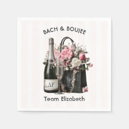 Bach & Boujee Persoonlijk Team Bruid Bachelorette Servet