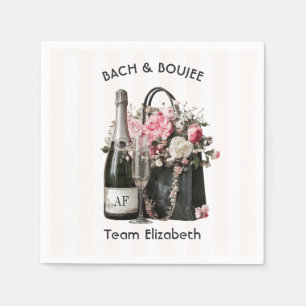 Bach & Boujee Persoonlijk Team Bruid Bachelorette Servet