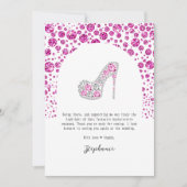 Bach & Boujee Roze Diamanten Glam Bachelorette Par Bedankkaart (Voorkant)
