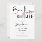 Bach & Boujee Roze Diamanten Glam Bachelorette Par Kaart (Voorkant)