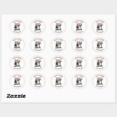 Bach & Boujee Team Bruid Chic Meisjesuitje Ronde Sticker (Vel)