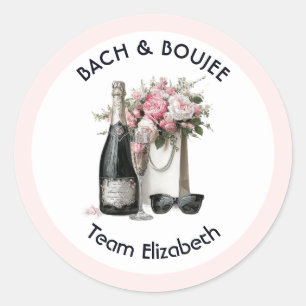 Bach & Boujee Team Bruid Chic Meisjesuitje Ronde Sticker