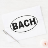 Bach-Bumpersticker Ovale Sticker (Envelop)