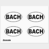 Bach-Bumpersticker Ovale Sticker (Vel)