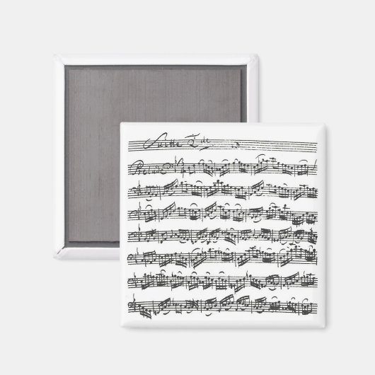 Bach Cello Suite Magneet (Voorkant / Achterkant)