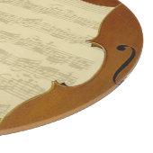 Bach Cello Suite Manuscript in Cello Lijst Snijplank (Hoek)