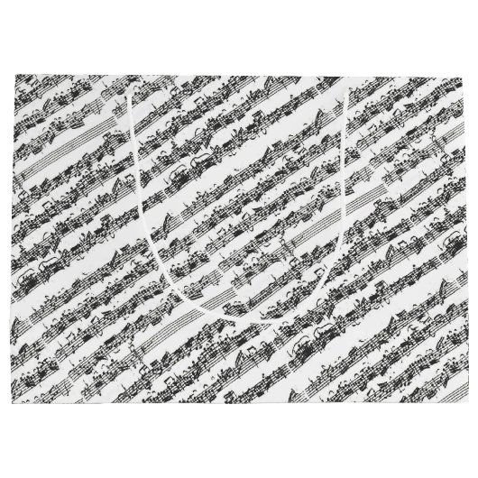 Bach Cello Suite Music Manuscript Groot Cadeauzakje (Achterkant)