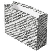 Bach Cello Suite Music Manuscript Groot Cadeauzakje (Achterkant Gekanteld)