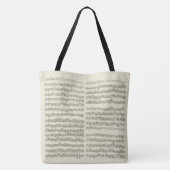 Bach Cello Suite Original Music Notation Tote Bag (Achterkant)