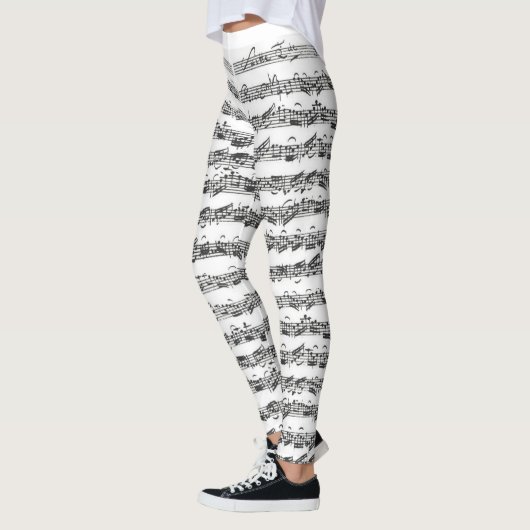 Bach Cello Suite Originele Nota Leggings (Links)