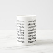 Bach Cello Suite Porselein Kop (Voorkant)