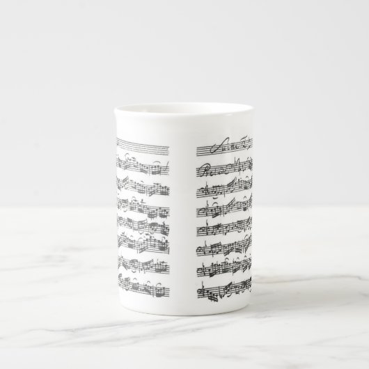 Bach Cello Suite Porselein Kop (Voorkant)