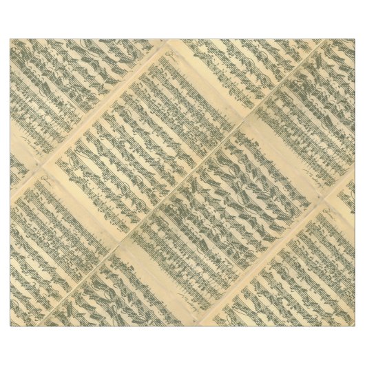 Bach Chaconne Manuscript for Solo Violin Cadeaupapier (Vlak)