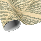 Bach Chaconne Manuscript for Solo Violin Cadeaupapier (Rol Hoek)