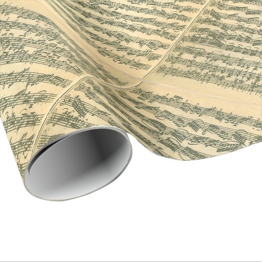 Bach Chaconne Manuscript for Solo Violin Cadeaupapier (Rol Hoek)