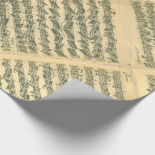 Bach Chaconne Manuscript for Solo Violin Cadeaupapier (Hoek)