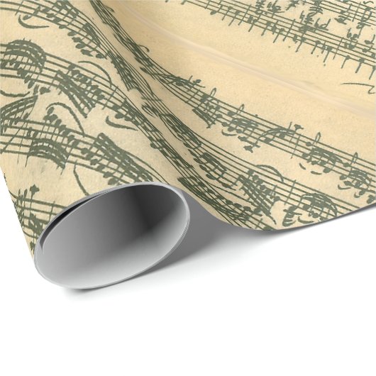 Bach Chaconne Manuscript for Solo Violin Cadeaupapier (Rol Hoek)