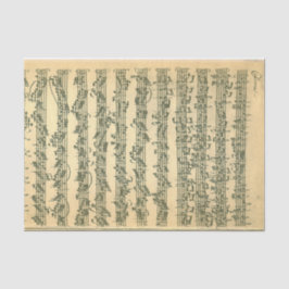 Bach Chaconne Manuscript for Violin Solo Tissuepapier