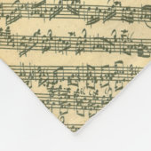 Bach Chaconne Music Manuscript for Solo Violin Fleece Deken (Hoek)