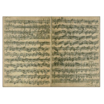 Bach Chaconne Music Manuscript for Solo Violin