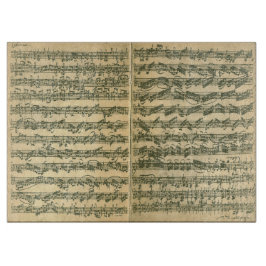 Bach Chaconne Music Manuscript for Solo Violin Snijplank