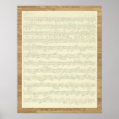 Bach Chaconne Poster (Voorkant)