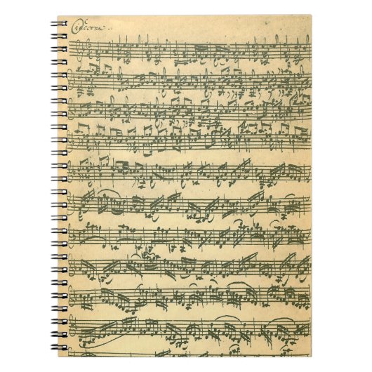 Bach Chaconne Spiral-laptop Notitieboek (Voorkant)