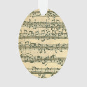 Bach Chaconne Violin Music Manuscript Ornament (voorkant)