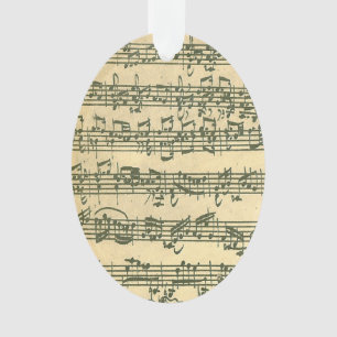 Bach Chaconne Violin Music Manuscript Ornament