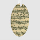 Bach Chaconne Violin Music Manuscript Ornament (voorkant)