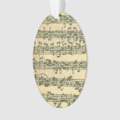 Bach Chaconne Violin Music Manuscript Ornament (voorkant)