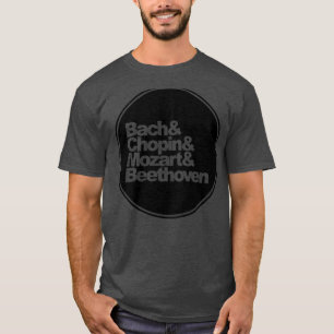 Bach, chopin en Mozart en Beethoven T-shirt